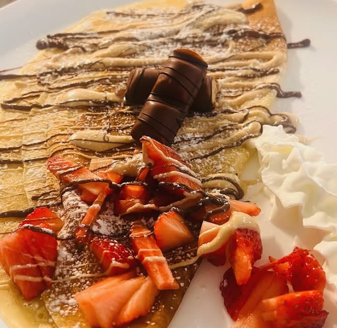 Crepe especial com Kinder Bueno
