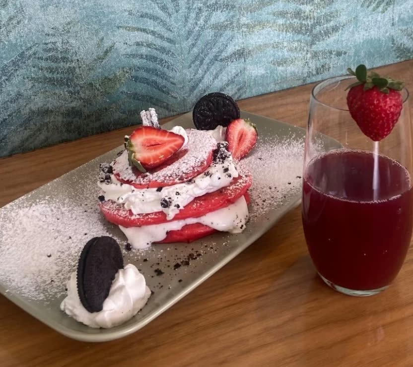 Panquecas red velvet