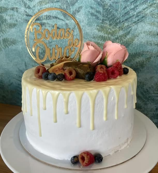 Bolo de bodas de ouro