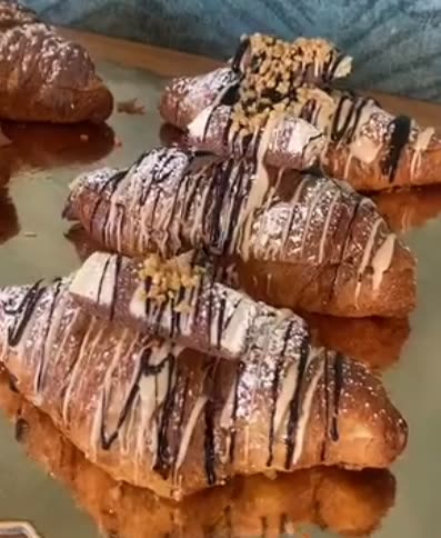 Croissants com Kinder Bueno