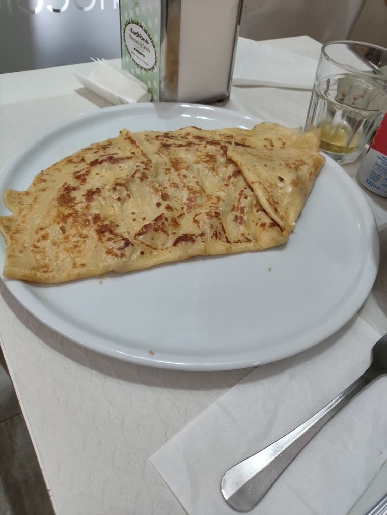 Um crepe fotografado por um cliente, no Google